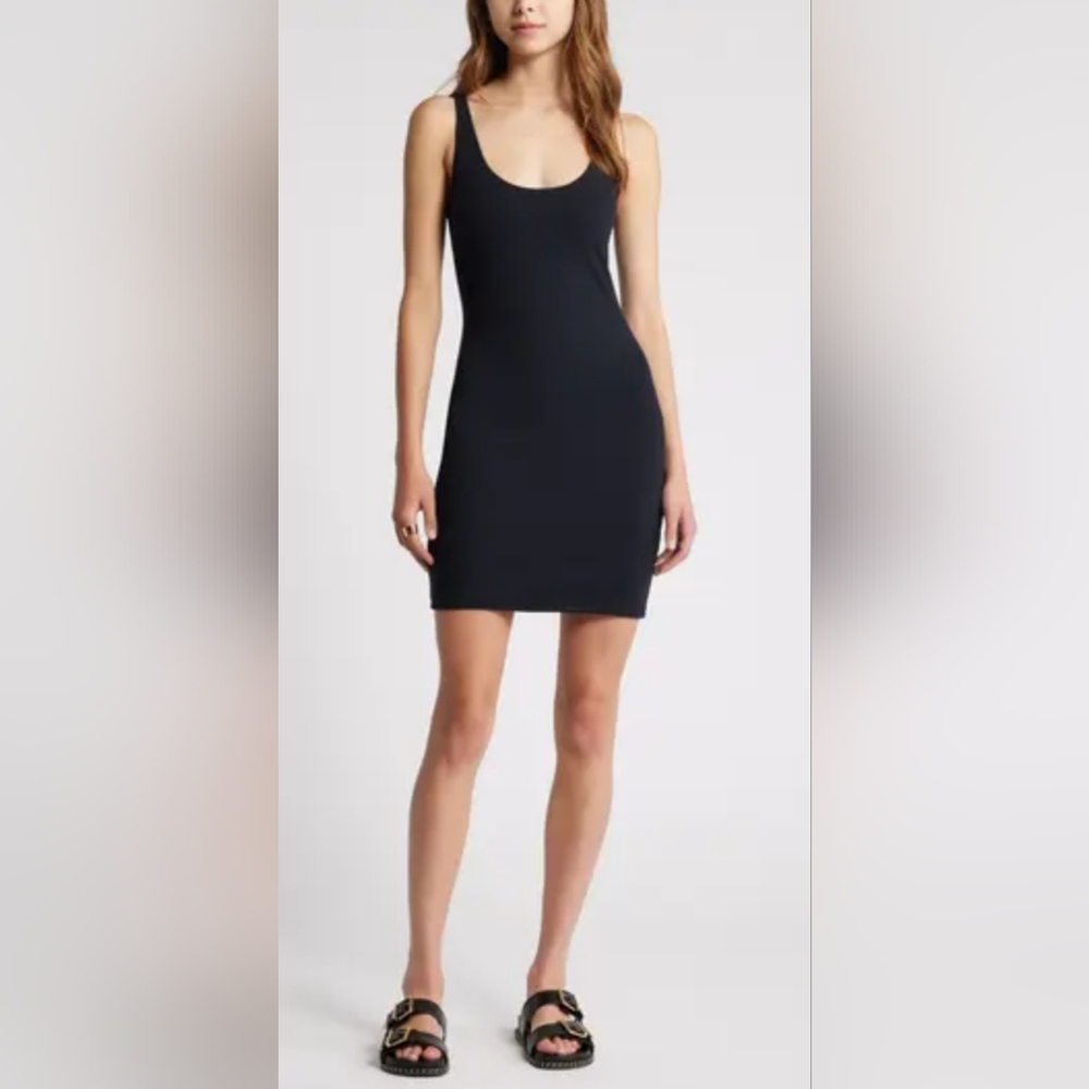 Open Edit Raw Edge Tank Minidress